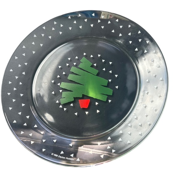 Arcoroc Other - Vintage 1988 Dayton Hudson Arcoroc France Glass Christmas Tree Plates Set of 4